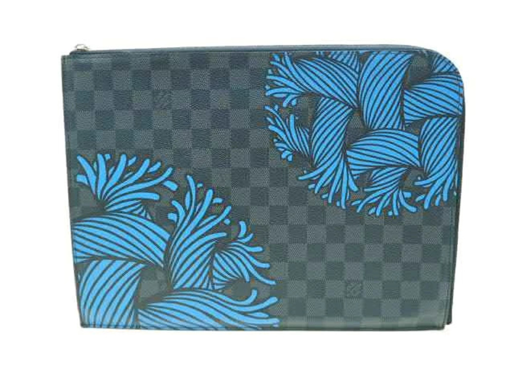 LOUIS VUITTON Clutch Bag Jour Graphite Black Christopher Nemeth